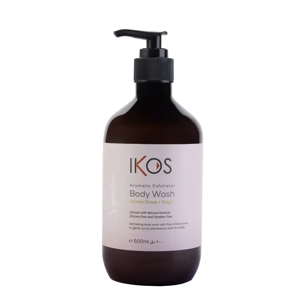IKOS EXFOLIATING BODY WASH LEMON GRASS & SAGE 500 ML