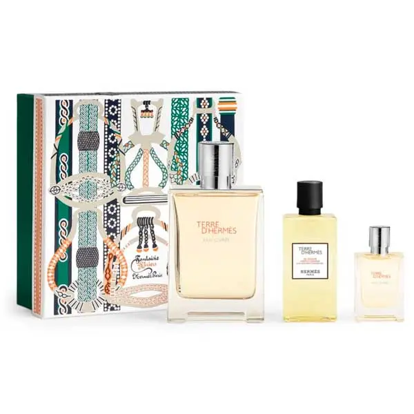 TERRE D'HERMES EAU GIVREE MEN SET EDP 100ML+EDP 12.5ML+SG 80ML 