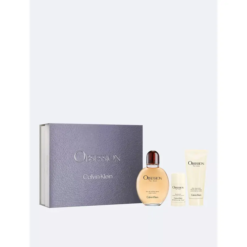 CK OBSESSION MEN SET EDT 125ML + AFTER SHAVE BALM 100ML + DEO STICK 75G 