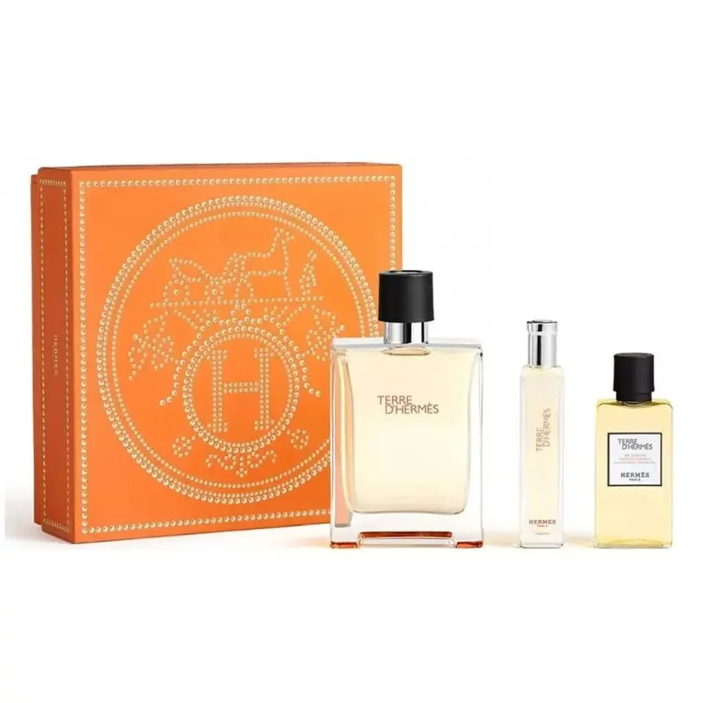 TERRE D HERMES MEN SET EDT 100ML + EDT 15ML + ASL 40ML 
