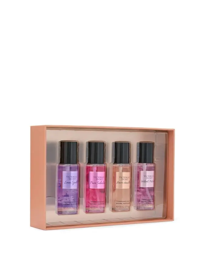 VICTORIA'S SECRET WOMEN SET MIST 4 X 75ML PURE SEDUCTION+VELVET PETALS+LOVE SPELL+BARE VANILLA