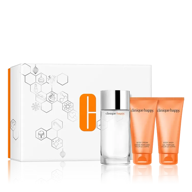 CLINIQUE ABSOLUTELY HAPPY WOMEN 3PC SET