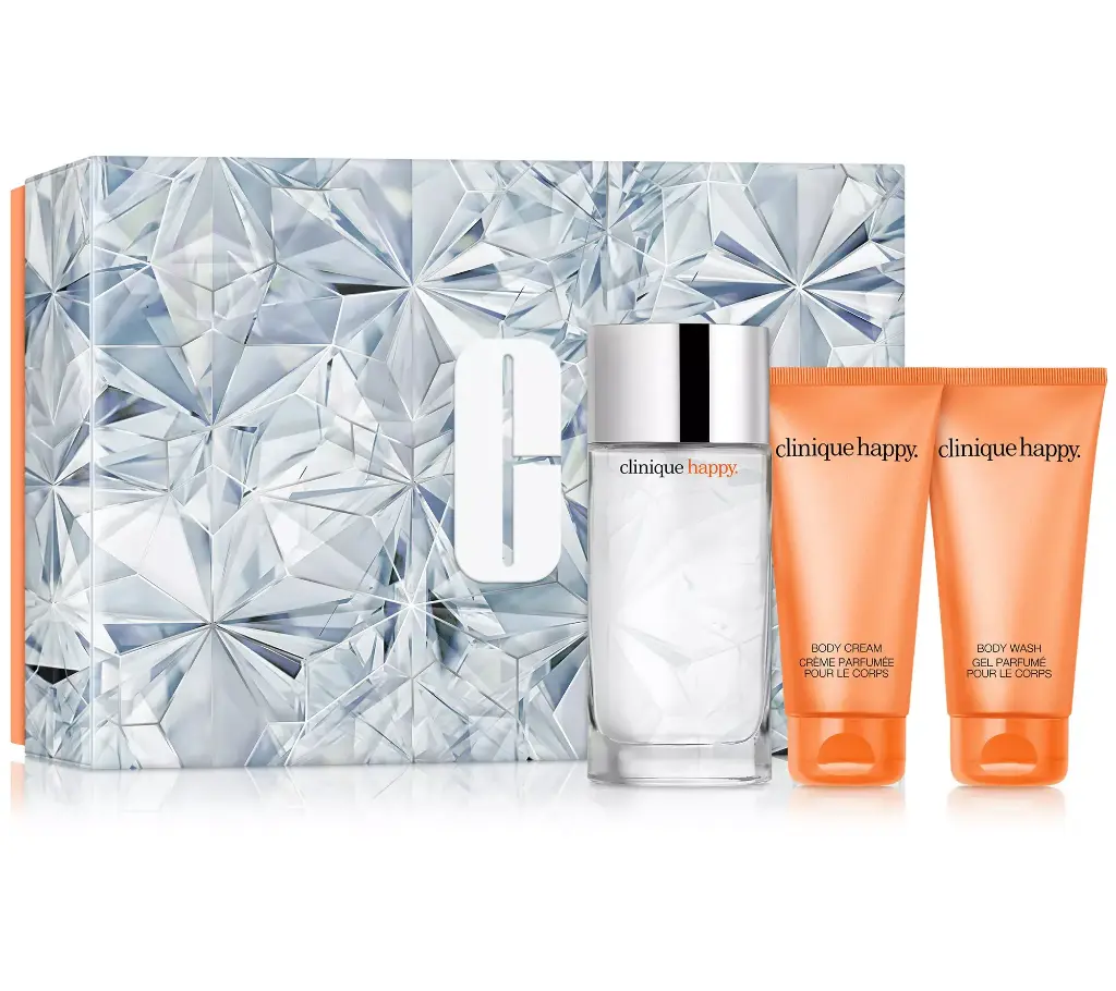CLINIQUE ABSOLUTELY HAPPY WOMEN 3PC SET