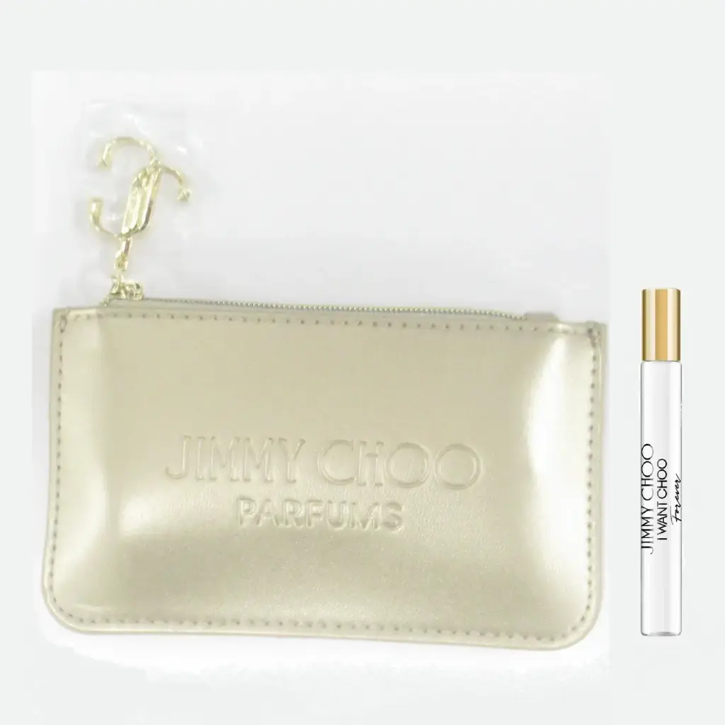 JIMMY CHOO I WANT CHOO FOREVER WOMEN EDP 7.5ML MINI+PURSE