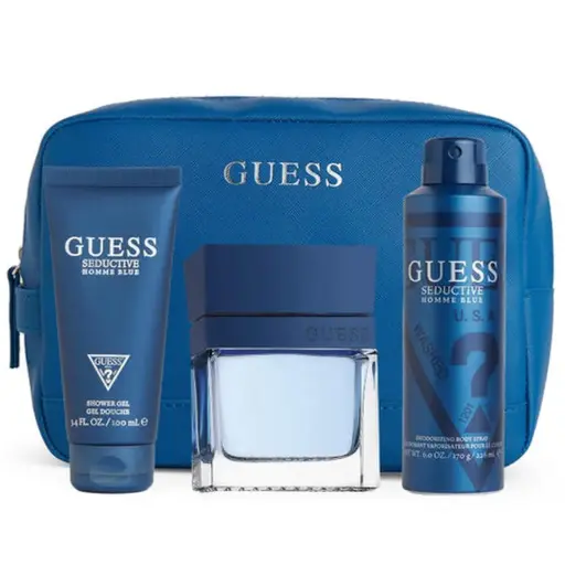 [85715350503] GUESS SEDUCTIVE HOMME BLUE MEN SET POUCH EDT100+DEO226ML+SG100ML