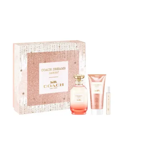 [3386460138796] COACH DREAMS SUNSET WOMEN SET EDP 90ML + EDP 7.5ML + BL 100ML 
