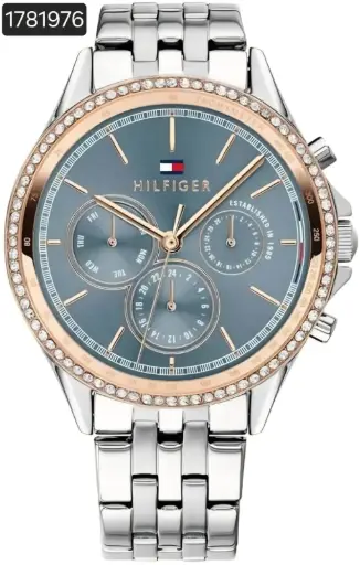 [1781976] 1781976 TOMMY QUARTZ ANALOG BLUE DIAL STAINLESS STEEL WATCH WOMEN