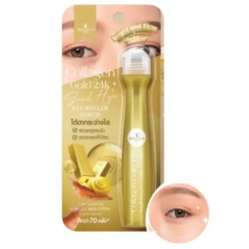 [8859690405259] COLLAGEN GOLD 24K SNAIL HYA EYE ROLLER SERUM 15ML