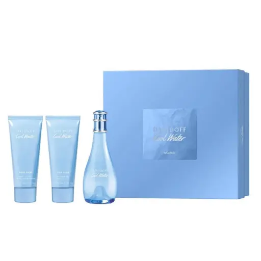 [3616306698383] DAVIDOFF COOL WATER WOMEN SET EDT 100ML+SG 75ML+BL 75ML